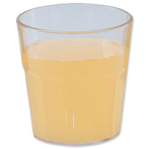 Tumbler Polycarbonate Dishwasher Safe 0.355 Litre Clear [Pack 6]