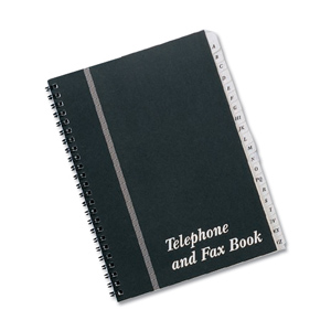Concord CD10 Telephone and Fax Index Book Wirebound Board Cover A5 Ref 87110