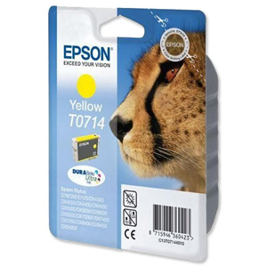Epson Durabrite Inkjet Cartridge Yellow Ref T07144011