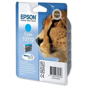 Epson Durabrite Inkjet Cartridge Cyan Ref T07124011