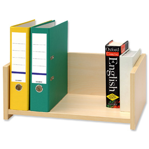 Desktop Bookcase Flat Packed Maple