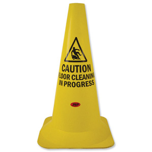 JSP Safety Cone PVC Floor Cleaning In Progress H500mm Ref JAR043-400-218
