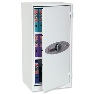 Phoenix Fire Ranger Steel Storage Cupboard Fire and Burglary Resistant W600xD520x1220mm Ref FS1511K