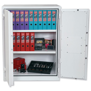Phoenix Fire Ranger Steel Storage Cupboard Fire and Burglary Resistant W930xD520x1220mm Ref FS1512K