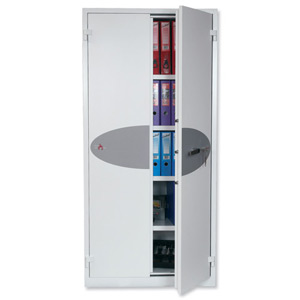 Phoenix Fire Ranger Steel Storage Cupboard Fire and Burglary Resistant W930xD520x1950mm Ref FS1513K