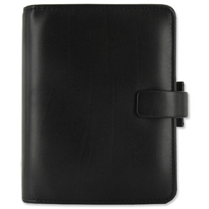 Filofax Metropol Personal Organiser for Paper 81x120mm Pocket Black Ref 026960