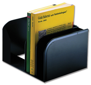 Durable Catalogue Stand Executive with Adjustable Dividers Black Ref 1709018060