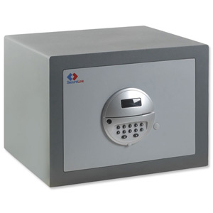 SecureLine SecureSafe Trend II-27E Security Safe Electronic Steel 8mm Door 13 Litre 28kg Ref SL02507