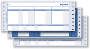 Communisis Sage Compatible Security Pay Advice Slip with File Copy 3-Part Ref DUKSA005 [Pack 1000]
