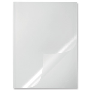Durable Report Covers PVC Capacity 100 sheets A3 Folds to A4 Clear Ref 2919/19 [Pack 50]