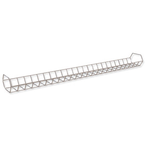 Trexus Cable Management Basket Under-desk W150xL1200mm Silver