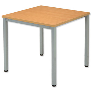 Sonix Table Square 25mm Top W800xD800xH720mm Beech Ref 23