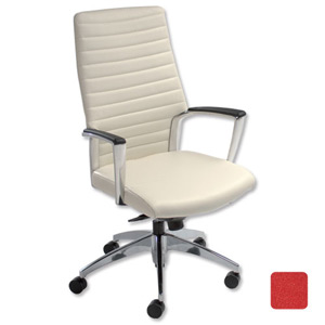 Adroit Zip Executive Armchair Omega Plus High Back H640mm Seat W500xD510xH440-540mm Wine Ref 2670-2
