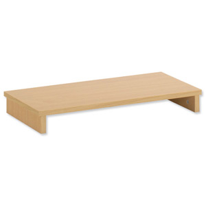 Trexus Basics Budget Monitor Riser W595xD250xH70mm Oak