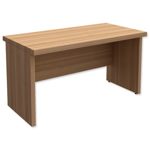 Adroit Virtuoso Executive Rectangular Freestanding Return Desk W1200xD600xH710 Cherry Marbella
