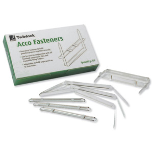 Twinlock Fastener 2-Piece Filing Clip 50mm Ref 70850 [Pack 50]
