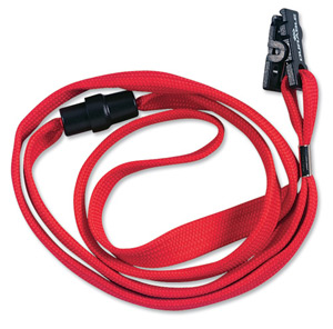 Durable Necklace Textile with Safety Closure for Name Badges 440mm Red Ref 811903 [Pack 10]