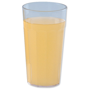 Tumbler Polycarbonate Dishwasher Safe 9.3oz 0.473 Litre Clear [Pack 6]