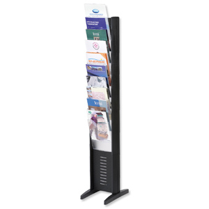 Display Floorstanding 10 Compartment Black