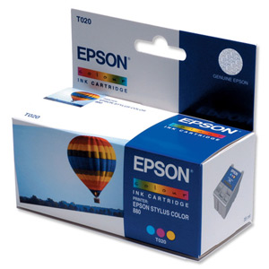 Epson Inkjet Cartridge Page Life 300pp Colour Ref T020401