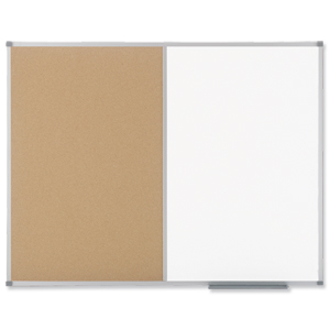 Nobo Classic Combination Board Drywipe and Cork W1200xH900mm Ref 1901588