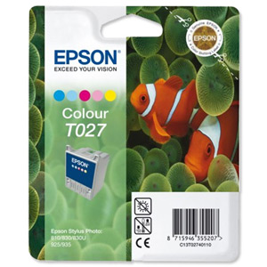 Epson Inkjet Cartridge Page Life 220pp Colour for SP810 Ref TO27401