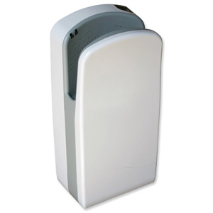 Veltia Hand Dryer High Speed Air Flow Zero Smell Snow White Ref VGPVLHD