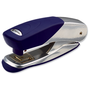 Rexel Matador Pro Stapler 70mm Throat Depth for 26/6 24/6 Silver and Blue Ref 2100951