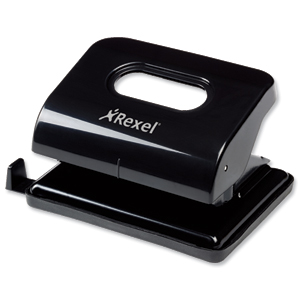 Rexel Ecodesk Punch 2-Hole Metal Long-handled Capacity 20x 80gsm Black Ref 2102616