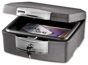 Sentry Fire-Safe Waterproof Security Chest 10.3 Litre 15kg W387xD378xH191mm Ref F2300