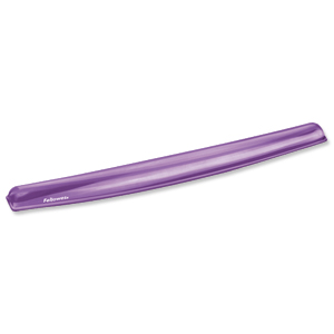 Fellowes Crystal Keyboard Wrist Rest Gel Purple Ref 91437