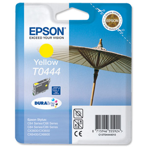 Epson Durabrite Inkjet Cartridge Page Life 400pp Yellow Ref T044440