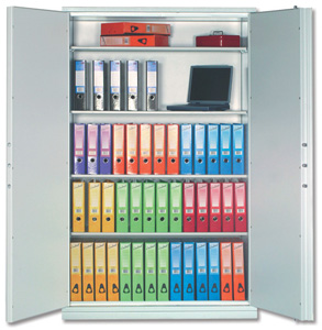 Phoenix Firechief Security Cupboard Fire Resistant 764 Litre Capacity 230kg W1200xD525x1885mm Ref FS1613K