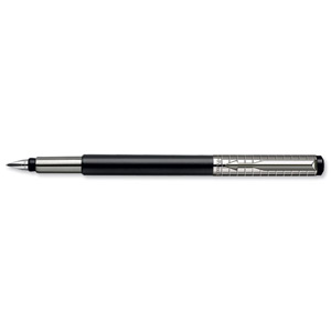 Parker Premium Vector Fountain Pen Stainless Steel Nib Black and Stainless Steel Trim Ref S0908800