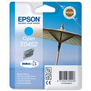 Epson Durabrite Inkjet Cartridge Page Life 250pp Cyan Ref T045240