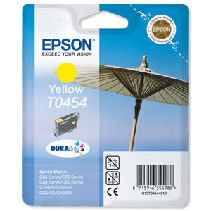 Epson Durabrite Inkjet Cartridge Page Life 250pp Yellow Ref T045440