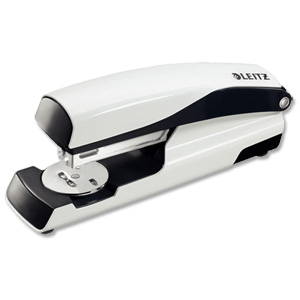 Leitz WOW Metal Stapler 30 Sheet Throat Depth 60mm Pearl White Ref 55022001