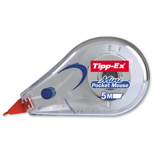 Tipp-Ex Mini Pocket Mouse Correction Tape Roller 5mmx5m Ref 812878 [Pack 10]