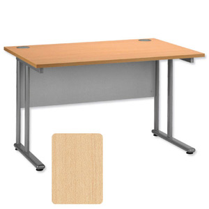 Tercel Eyas Cantilever Desk Rectangular W1200xD800xH720mm Maple