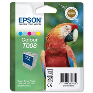 Epson Inkjet Cartridge Page Life 220pp Colour Ref T008401