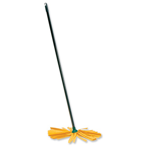 Cloth Mop Colour Coded Thick Absorbent Strands Green