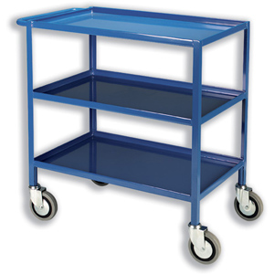Tray Trolley 3 Tier Blue