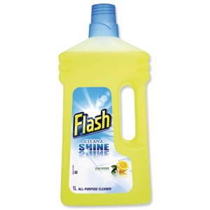 Flash All Purpose Cleaner for Washable Surfaces 1 Litre Lemon Fragrance Ref N05865