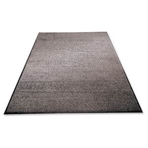 Mat on Roll Polypropylene Anti Slip Plush Pile 900x6000mm Grey