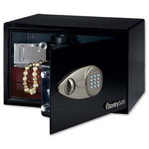 Sentry X055 Security Safe Electronic Lock 4mm Door 2mm Walls 16.4 Litre 9.5kg W350xD270xH220mm Ref X055