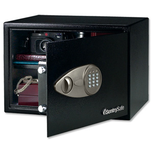 Sentry X125 Security Safe Electronic Lock 4mm Door 2mm Walls 36.3 Litre 15.3kg W430xD370xH270mm Ref X125