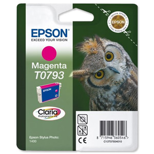 Epson Inkjet Cartridge 51g Magenta [for Stylus Photo 1400] Ref T07934010