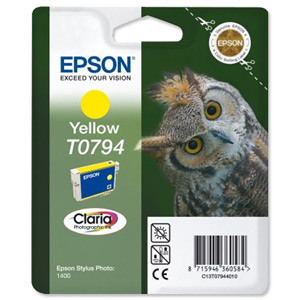 Epson Inkjet Cartridge 51g Yellow [for Stylus Photo 1400] Ref T07944010