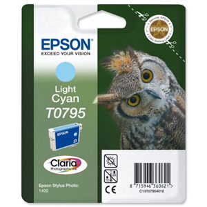 Epson Inkjet Cartridge 51g Light Cyan [for Stylus Photo 1400] Ref T07954010