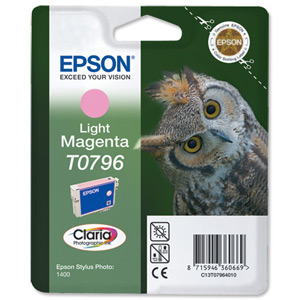 Epson Inkjet Cartridge 51g Light Magenta [for Stylus Photo 1400] Ref T079640